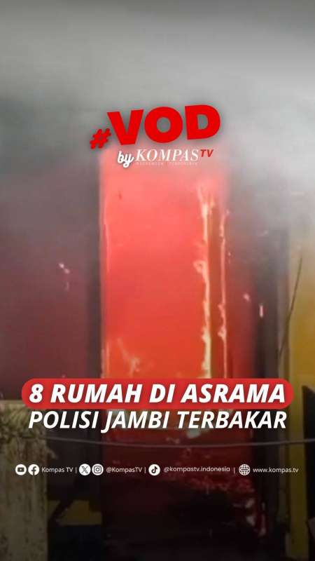 8 RUMAH DI ASRAMA POLISI JAMBI TERBAKAR