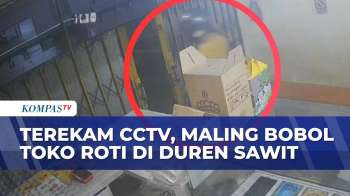 Terekam CCTV! Maling Bobol Toko Roti Di Duren Sawit, Curi Gawai | BORGOL