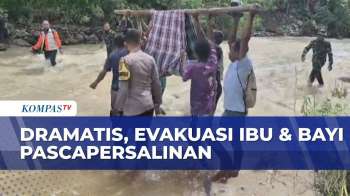 Dramatis! Ibu Melahirkan Dan Bayinya Dievakuasi Lewati Longsor Di Donggala Sejauh 3 Km