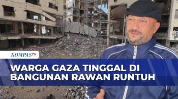 Potret Pilu Gaza, Warga Terpaksa Tinggal di Gedung Rusak karena Tak Ada Tempat Aman