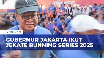 Momen Gubernur Pramono Anung Flag Start Jekate Running Series 2025 Di Kuningan Jakarta Selatan