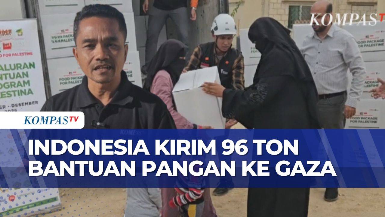 Intip Proses Pendistribusian 96 Ton Bantuan Pangan dari Indonesia untuk Warga Gaza