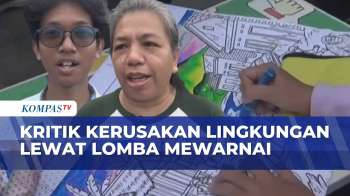 Unik, Mahasiswa & Aktivis Lingkungan Ajak Siswa SD Peduli Alam Lewat Lomba Mewarnai | KOMPAS SIANG