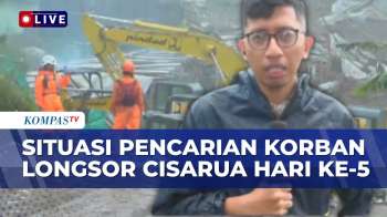 Terkini! Tim SAR Lanjutkan Pencarian Korban Longsor Cisarua Bandung, Sempat Diguyur Hujan