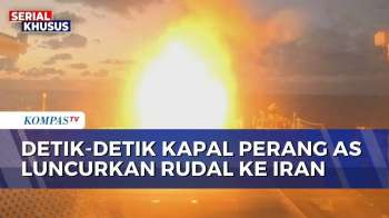 Militer AS Rilis Video Kapal Perang Luncurkan Rentetan Rudal Ke Iran | SAPA MALAM