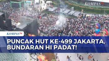 Warga Mulai Padati Bundaran HI, Saksikan Kemeriahan Malam Puncak HUT Ke-499 Jakarta!