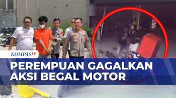 Perempuan Gagalkan Aksi Begal Motor di Palembang, Pelaku Diamuk Warga Terekam CCTV | BERUT