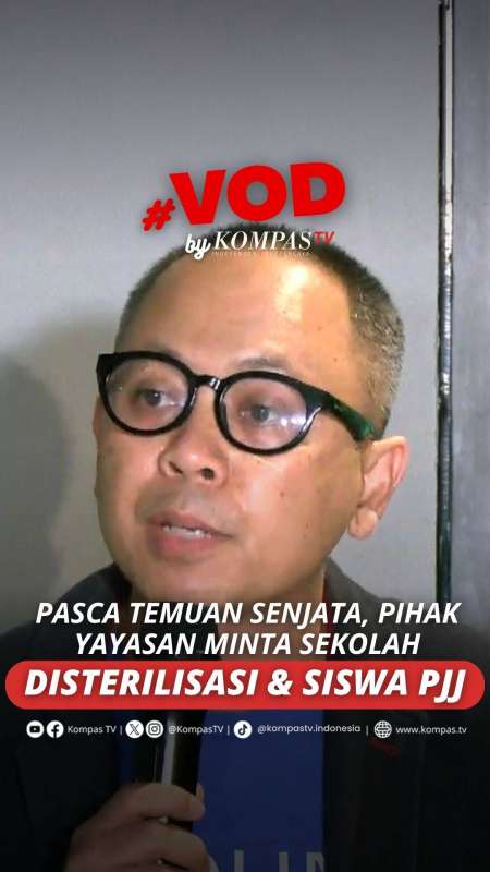PASCA TEMUAN SENJATA, PIHAK YAYASAN MINTA SEKOLAH DISTERILISASI & SISWA PJJ
