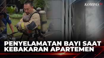 Detik-Detik Damkar Selamatkan Bayi Dari Kebakaran Apartemen Pavilion Jakpus | SAPA MALAM