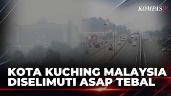 Kota Kuching Malaysia Diselimuti Kabut Asap Tebal, Pemerintah Tetapkan Status Darurat Di Serian