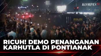 Demo Karhutla di Pontianak Ricuh, Mahasiswa Kecewa Gubernur Ria Norsan Tak Hadir | SAPA PAGI