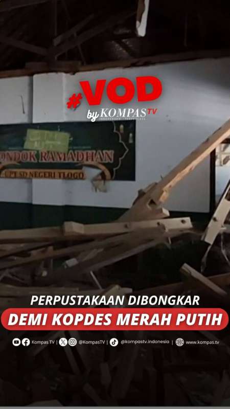 PERPUSTAKAAN DIBONGKAR DEMI KOPDES MERAH PUTIH