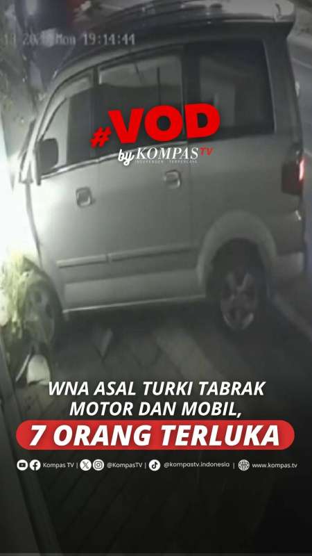 WNA ASAL TURKI TABRAK MOTOR DAN MOBIL, 7 ORANG TERLUKA