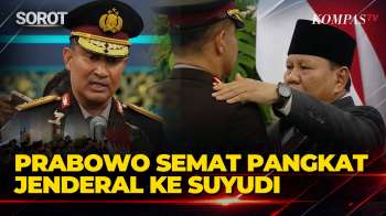Jenderal Suyudi! Detik-Detik Prabowo Sematkan Pangkat Ke Kapolri Saat Pelantikan