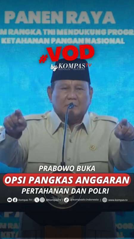 PRABOWO BUKA OPSI PANGKAS ANGGARAN PERTAHANAN DAN POLRI