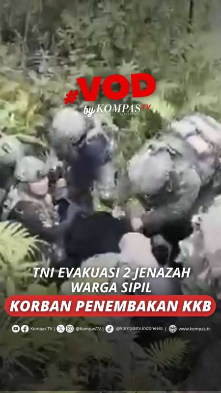 TNI EVAKUASI 2 JENAZAH WARGA SIPIL KORBAN PENEMBAKAN KKB