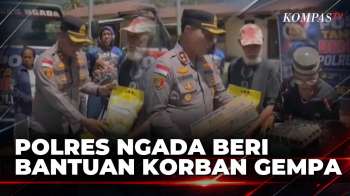 Polres Ngada Salurkan Bantuan Logistik Ke Warga Terdampak Gempa NTT