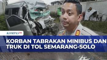 Minibus Tabrak Truk Crane Di Tol Semarang-Solo, 1 Tewas Dan Belasan Penumpang Terluka
