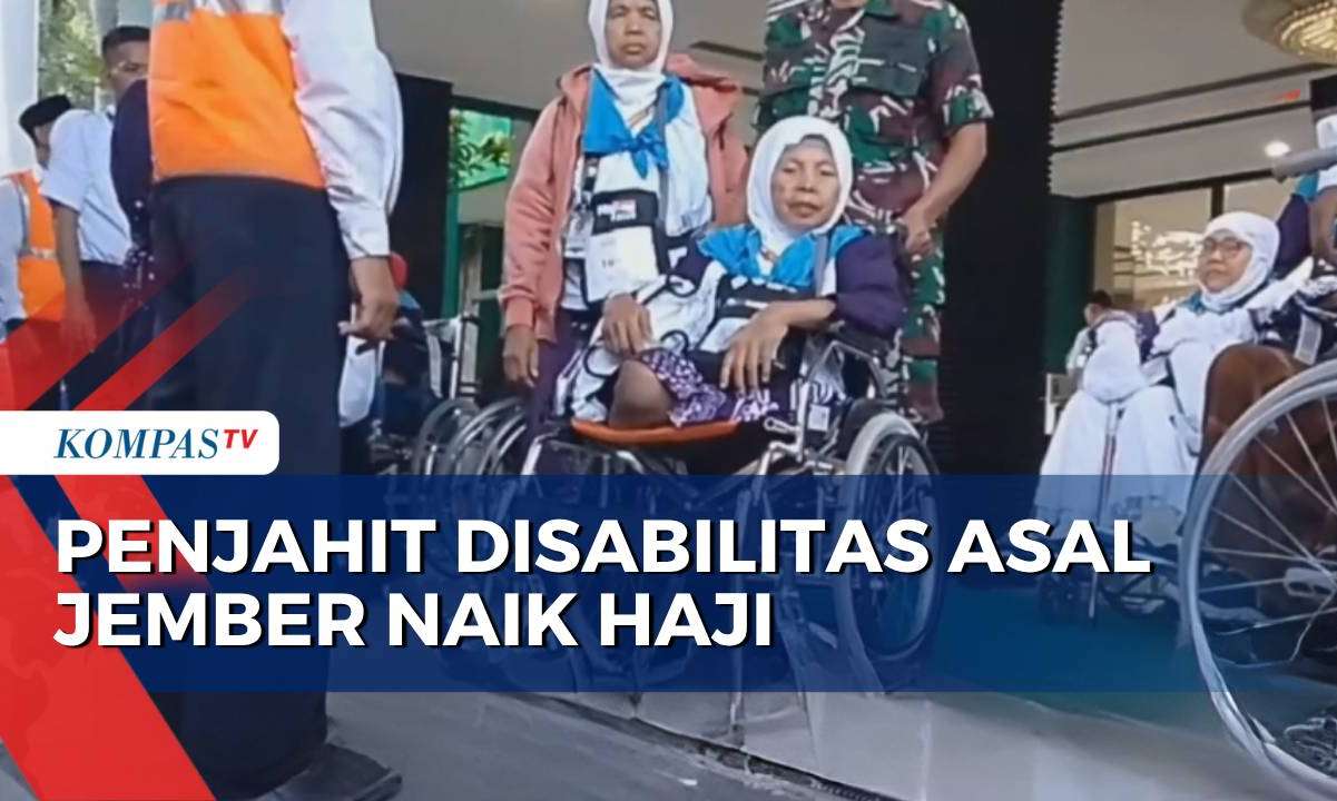 Nabung Dari Hasil Menjahit, Lansia Tuna Daksa Asal Jember Naik Haji
