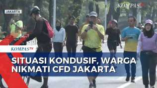 pasca-demo-jakarta-situasi-kondusif-warga-cfd-di-tengah-perbaikan-fasilitas-umum-kompas-siang