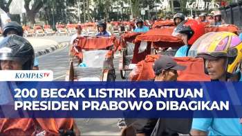 200 Penarik Becak Di Malang Terima Becak Listrik Bantuan Presiden Prabowo | JMP