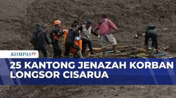 Tim SAR Berhasil Evakuasi 25 Kantong Jenazah Korban Longsor Cisarua | KOMPAS PETANG