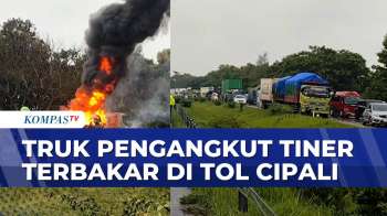 Truk Tangki Muatan Bahan Kimia Terbakar Di Tol Cipali, Arus Lantas Sempat Ditutup | SAPA SIANG