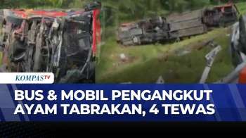 Bus Tabrak Mobil Bermuatan Ayam Potong Di Tol Kualanamu, 4 Orang Tewas | SAPA MALAM