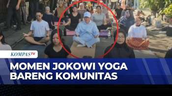 Momen Seru! Jokowi Gabung Komunitas Yoga Healoria di Solo | KOMPAS PETANG