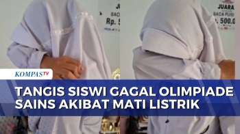 Tangis Siswi SD di Sukabumi saat Gagal Olimpiade Sains Gara-Gara Listrik Padam!