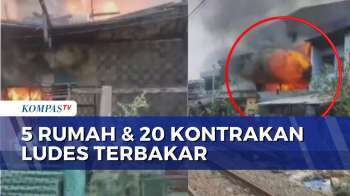 Kompor Ditinggal Menyala, 5 Rumah dan 20 Kontrakan di Penjaringan Ludes Terbakar!