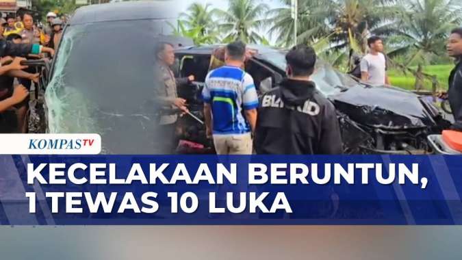 Kecelakaan Beruntun di Padang Pariaman: 1 Meninggal dan 10 Luka Berat