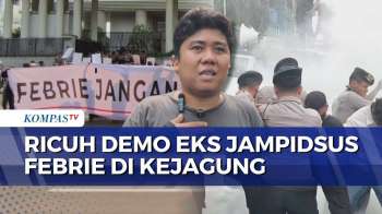 Demo Tuntut Penangkapan Eks Jampidsus Febrie Ricuh di Kejagung, Massa Desak Kasus Dilimpahkan ke KPK