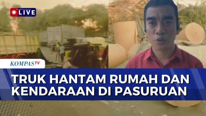 Detik-Detik Pasca Truk Rem Blong Hantam Kendaraan dan Rumah di Pasuruan, 3 Orang Tewas