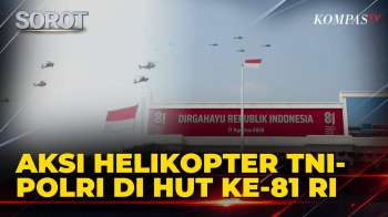 Lintasi Istana! Aksi Helikopter TNI-Polri di Peringatan Upacara HUT ke-81 RI