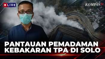 Kebakaran Di TPA Putri Cempo Solo Belum Padam, Helikopter Diterjunkan Untuk Padamkan Api