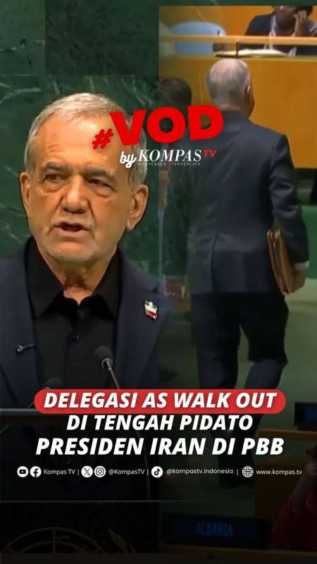 Delegasi AS Walk Out Di Tengah Pidato Presiden Iran Di Sidang Umum PBB
