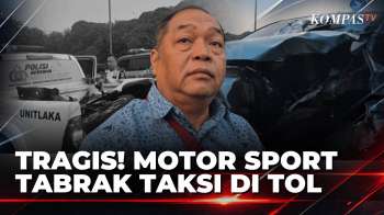 Tragis! Pemotor Tewas Usai Diduga Lawan Arah Di Tol Cijago, Motor Tabrak Taksi | SAPA MALAM