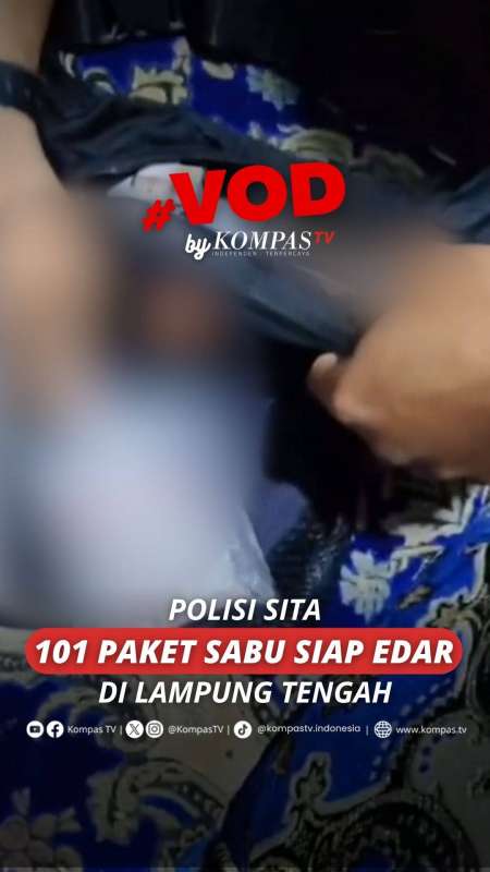 POLISI SITA 101 PAKET SABU SIAP EDAR DI LAMPUNG TENGAH