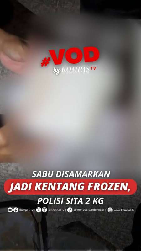 SABU DISAMARKAN JADI KENTANG FROZEN, POLISI SITA 2 KG